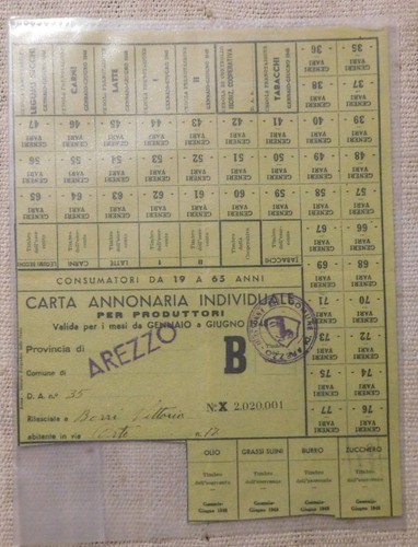 Carta annonaria individuale - annonaria,