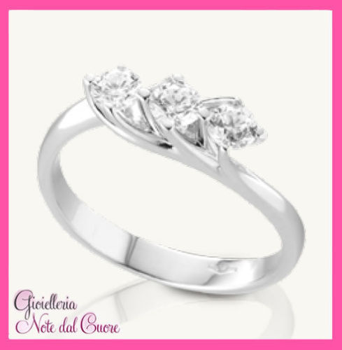 Anello trilogy oro bianco - in,