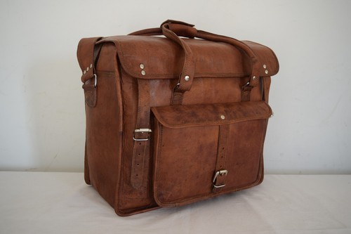 Pelle vintage valigetta - 18,