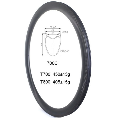 Cerchio carbonio 700c - cerchio, in