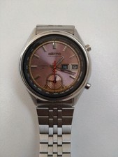 SEIKO Speed Timer 7016-7000 Uomo Automatico Argento W39mm Vintage Anni 70 Ana...