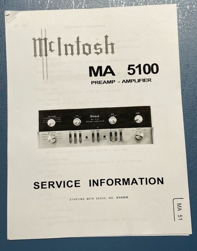 Mcintosh 5100 - mcintosh, ma