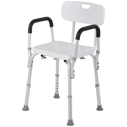Homcom sedia doccia - sedia, in