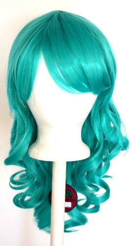 Parrucca cosplay verde schiuma