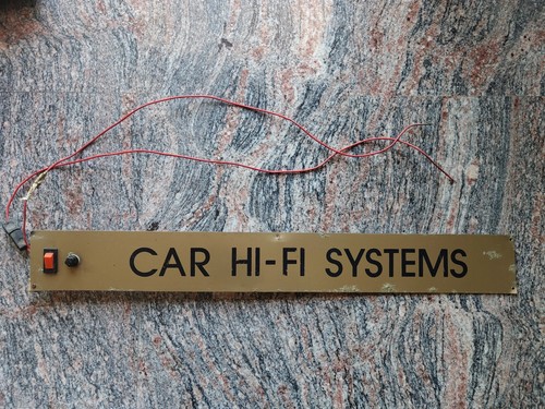 Insegna vintage car audio - insegna,