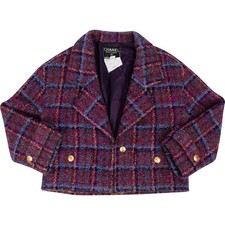 Giacca tweed Chanel viola