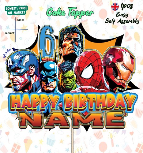 Cake topper compleanno