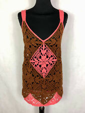 VINTAGE '70 Canotta Gilet Panciotto Donna Lana Hippie Woman Tank Top Sz.M - 44