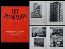 ART ET DECORATION n°1 1936 JEAN Prouvé, CPDE, CITE MUETTE DRANCY, DJO BOURGEOIS