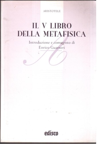 Aristotele libro della - v,