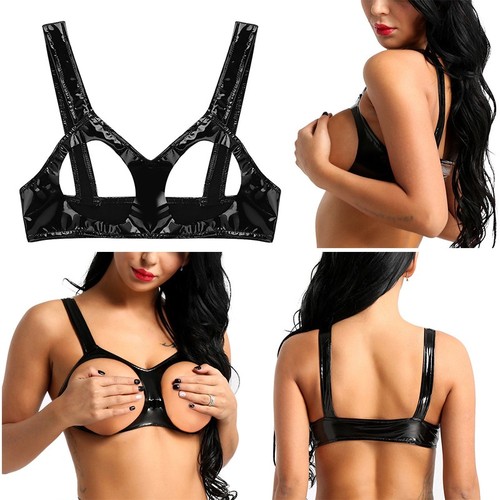 Donna ecopelle sexy reggiseno - sexy,