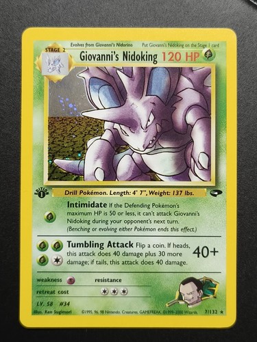 Carta pokémon giovanni - pokémon, giovanni's