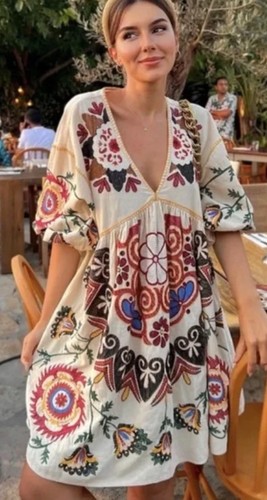 Zara romy tunica caftano misto - zara,