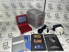 Nintendo Game Boy Advance SP GBA Red  System AGS-001 Boxed + Giochi