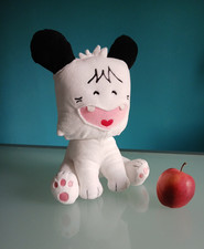 "HELLO SPANK" peluche , colore bianco e nero, altezza 31 cm.