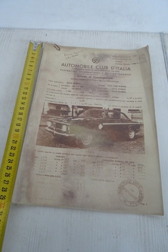 Schede omologazione alfa romeo - omologazione,