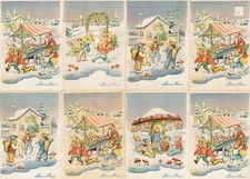 CARTOLINE 10 PZ. NATALE NEVE