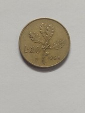 Moneta 20 lire, 1958 RARA 