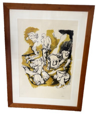 GUTTUSO Renato Litografia a colori