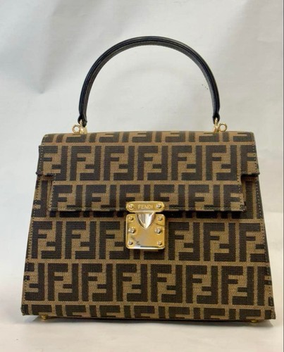 Fendi zucca pattern handbag - fendi,