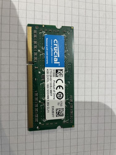 Crucial 4gb ddr3l 1600mhz - crucial,