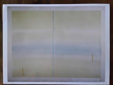 Valentino Vago (1931-2018) Tempera su carta cm 58x76, con Autentica su Foto