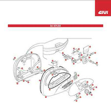 GIVI Z1239 RICAMBIO Piastrina