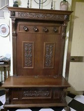 CASSAPANCA BAULE CONTENITORE NOCE SCURO ARTE POVERA CLASSICO