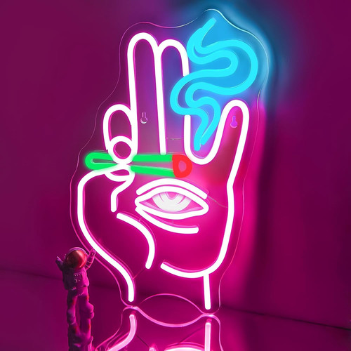 Insegne neon con - al,