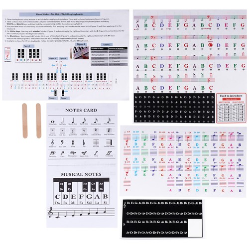 Set adesivi per pianoforte - ,
