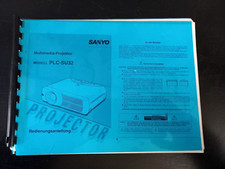 ISTRUZIONI / MANUALE ORIGINALE SANYO PLC-SU32 VIDEOPROIETTORE SOLO TEDESCO