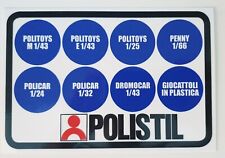 POLITOYS POLISTIL PENNY POLICAR DROMOCAR - DECAL DA NEGOZIO 20x14 cm
