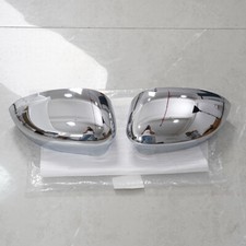 Coppia Tappi Coprispecchietti Retrovisori Per Fiat 500 2007-2023 Lato Sinistro + Destro Cromati