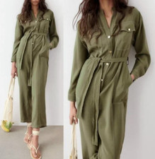 Tuta donna Zara verde oliva