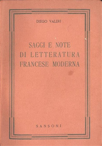 Valeri diego saggi e note - valeri,diego.,