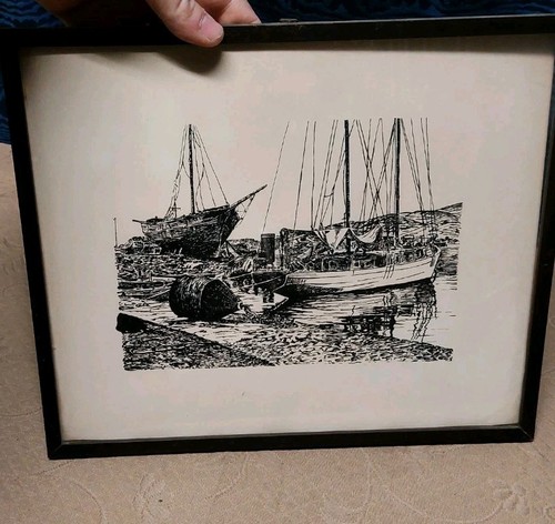 Disegno serigrafia barche a - o,