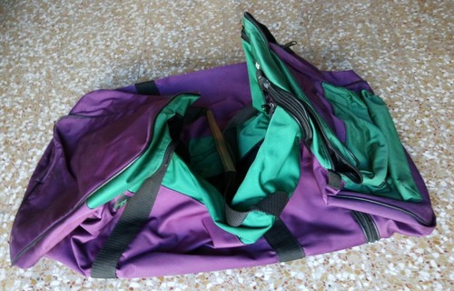 Borsa sport large - large, viola-verde