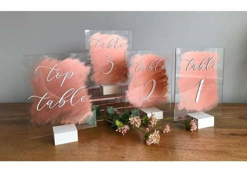 Tableau plexiglass per eventi - tableau,