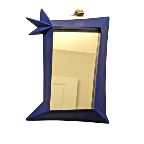 Specchio parete blu - specchio, 9"