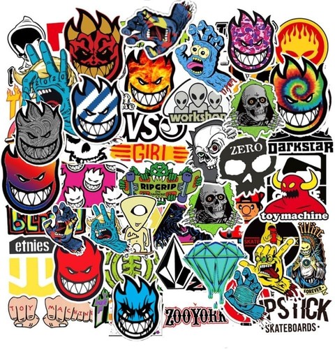 100 pezzi adesivi cool - 100,