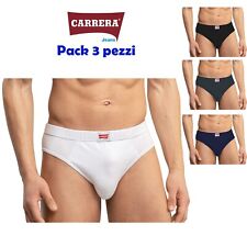 Slip intimo uomo pack 3 pezzi bianco o colori misti CARRERA JEANS 3a 4a 5a 6a 7a