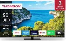 Thomson Smart TV 50 Pollici 4K Display LED Sistema Google TV Nero 50UG5C14