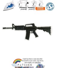 patch fucile automatico arma lunga toppa termoadesiva iron on rifle ottica army