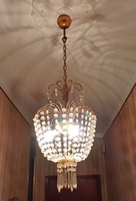 LAMPADARIO GOCCE DI CRISTALLO VINTAGE - SPEDIZIONE GRATIS