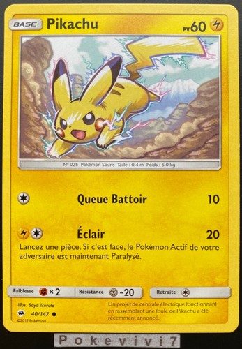 Carte pokemon pikachu 147 - carte,