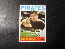 1964 TOPPS #284 DICK SCHOFIELD PIRATES EX/EXMT