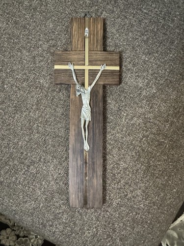 Vintage cross peltro cesellato - vintage,