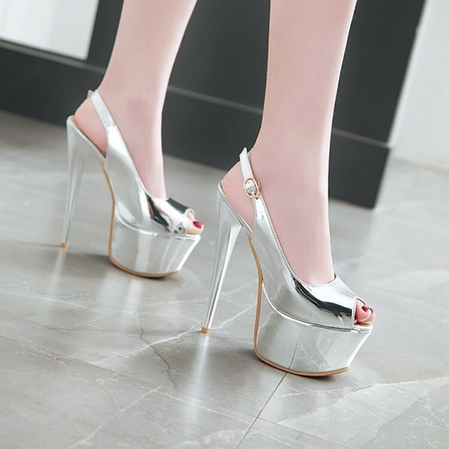 Sandali donna slingback punta