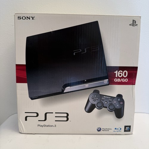 Ps3 slim console 160gb boxata - ps3,