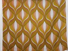 2 vintage fabric curtains